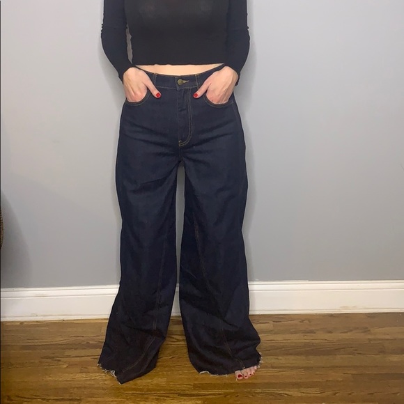 BDG EXTRA Wide Leg Dark Denim High Waist Jean - Picture 4 of 8